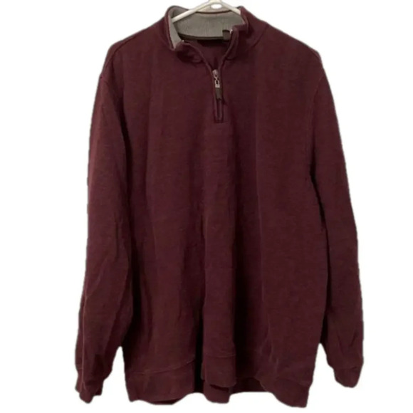 Tasso Elba Sweater Men’s XL 1/4‎ Zip Pullover Knit Sweater - Picture 1 of 7